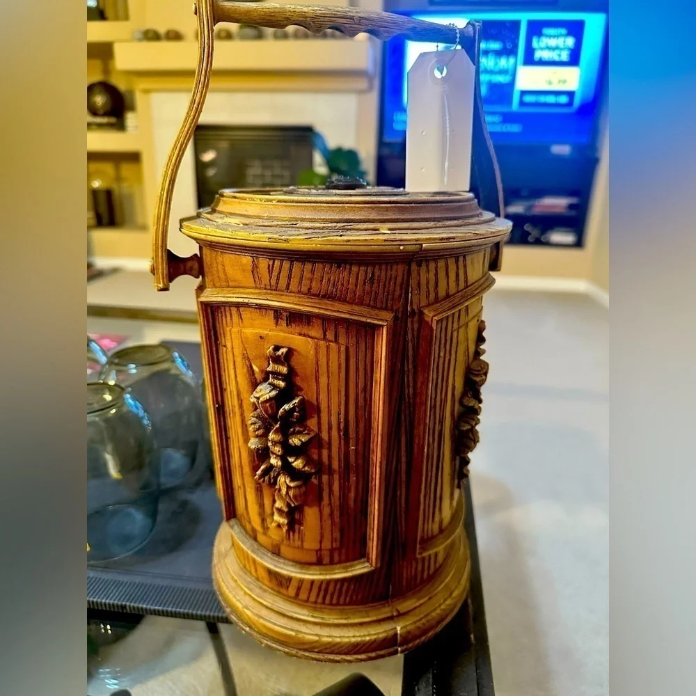 Tiki MCM Brentwood Collection by Supe…Vintage Faux Wood Ice Bucket